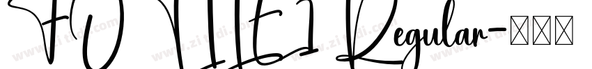 FOTILE1 Regular字体转换